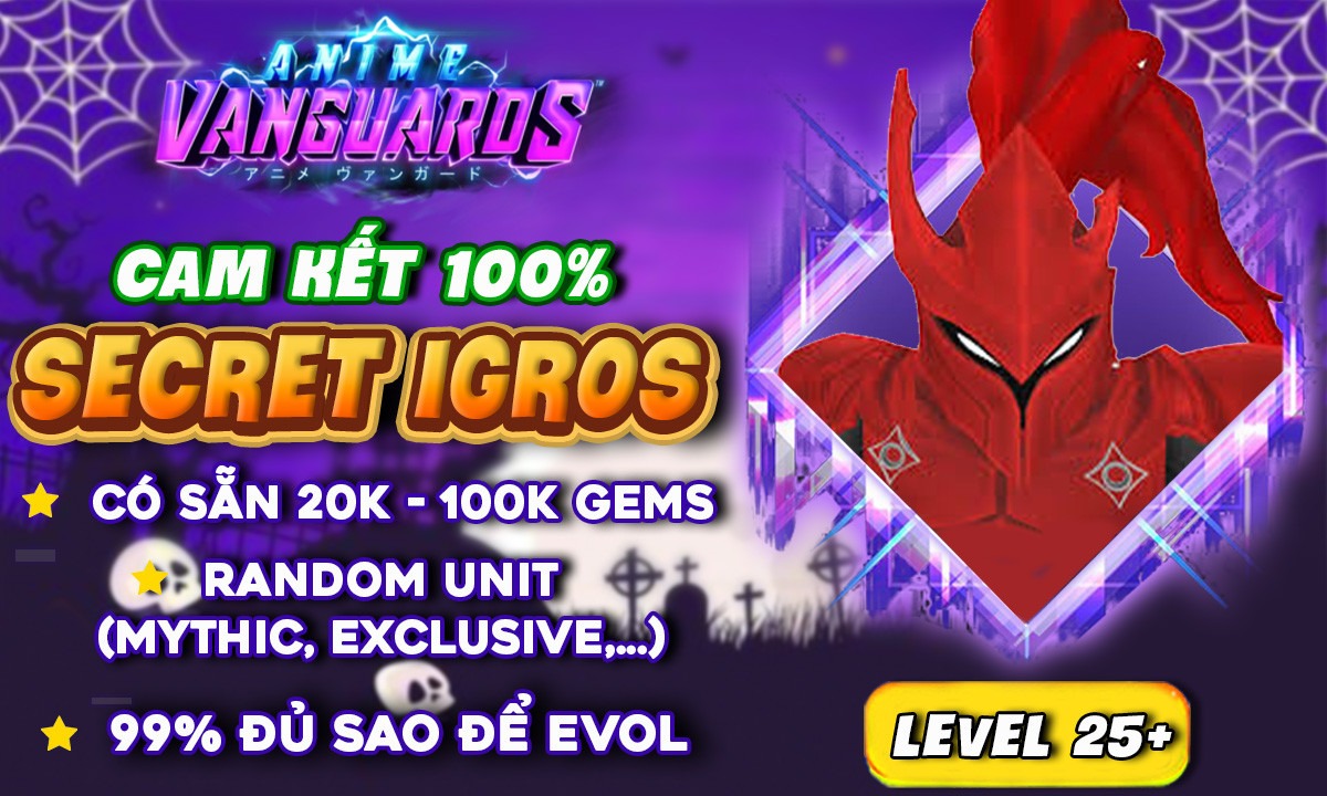 ACC 100% IGROS ANIME VANGUARDS