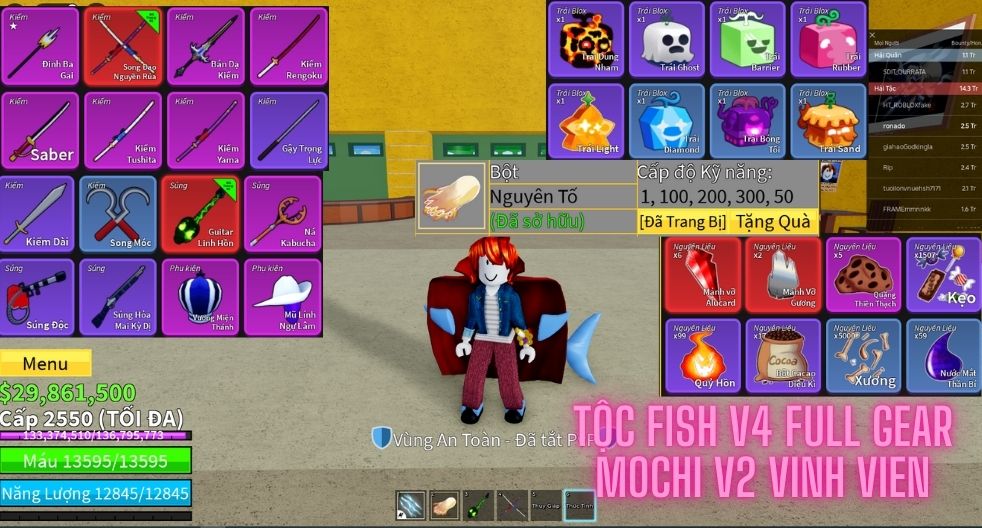 Mochi Vinh Vien Fish V4 Full Gear