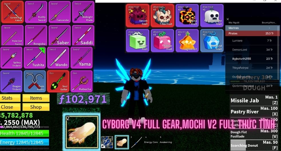 Cyborg V4 full Gear,Mochi V2