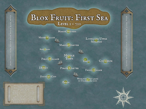 First Sea là khu vực khởi đầu dành cho người chơi mới